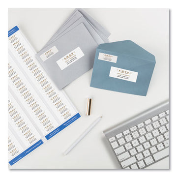 Avery® Easy Peel White Address Labels W- Sure Feed Technology, Laser Printers, 0.66 X 1.75, White, 60-sheet, 25 Sheets-pack freeshipping - TVN Wholesale